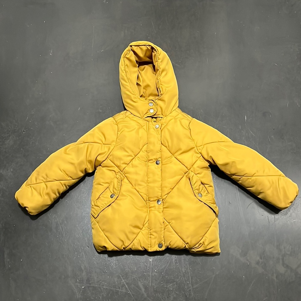 Yellow girls coat